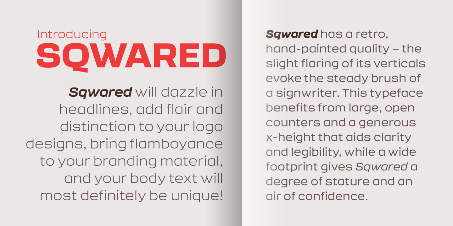 Example font Sqwared #14